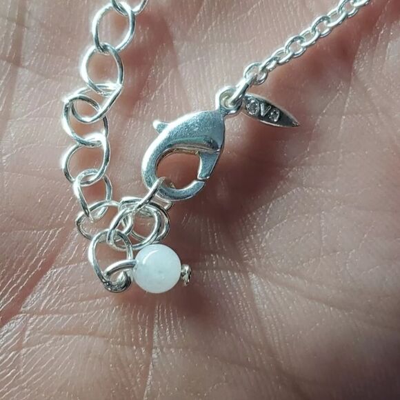 Avon Classic Silvertone Birthstone Heart Necklace w/Rhinestones NOVEMBER NEW! - Picture 6 of 12